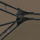 Garden Marquee with Curtains 4x3 m Taupe 180 g/m² - Low Angle