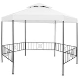 Garden Gazebo 323x275x265 cm White 180 g/m?