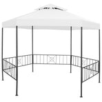 Garden Gazebo 323x275x265 cm White 180 g/m?