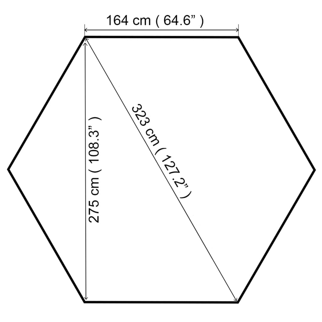 Garden Gazebo 323x275x265 cm White 180 g/m?