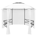 Garden Marquee with Curtains 360x312x265 cm White 180 g/m?