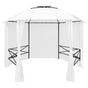 Garden Marquee with Curtains 360x312x265 cm White 180 g/m?