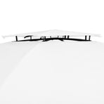 Garden Marquee with Curtains 360x312x265 cm White 180 g/m?