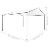 Garden Gazebo 400x400x260 cm White 180 g/m?