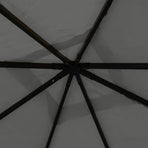Gazebo 4x4x3 m Anthracite 180 g/m?