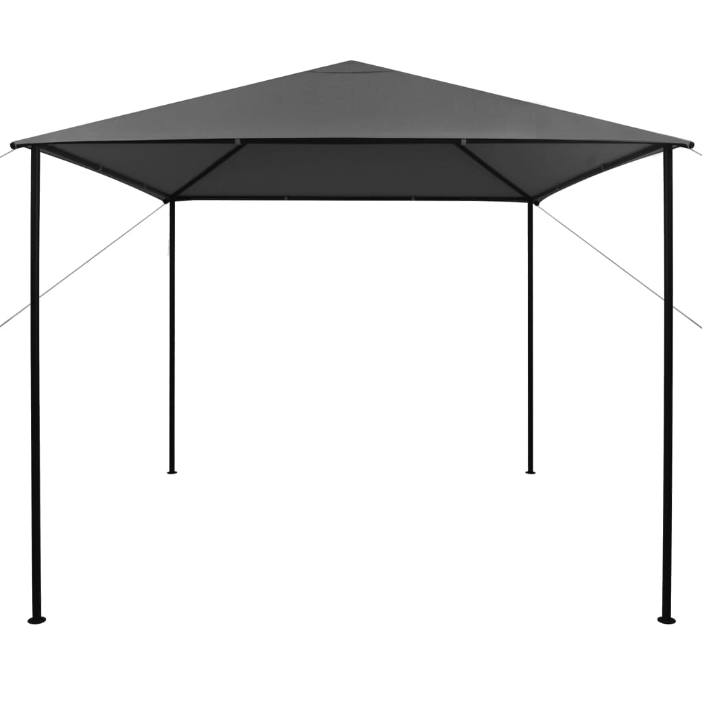 Gazebo 3x3 m Anthracite Fabric and Steel 180 g/m?