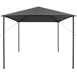 Gazebo 3x3 m Anthracite Fabric and Steel 180 g/m² - Front View