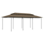 Gazebo 600x298x270 cm Taupe 180 g/m?