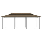 Gazebo 600x298x270 cm Taupe 180 g/m?