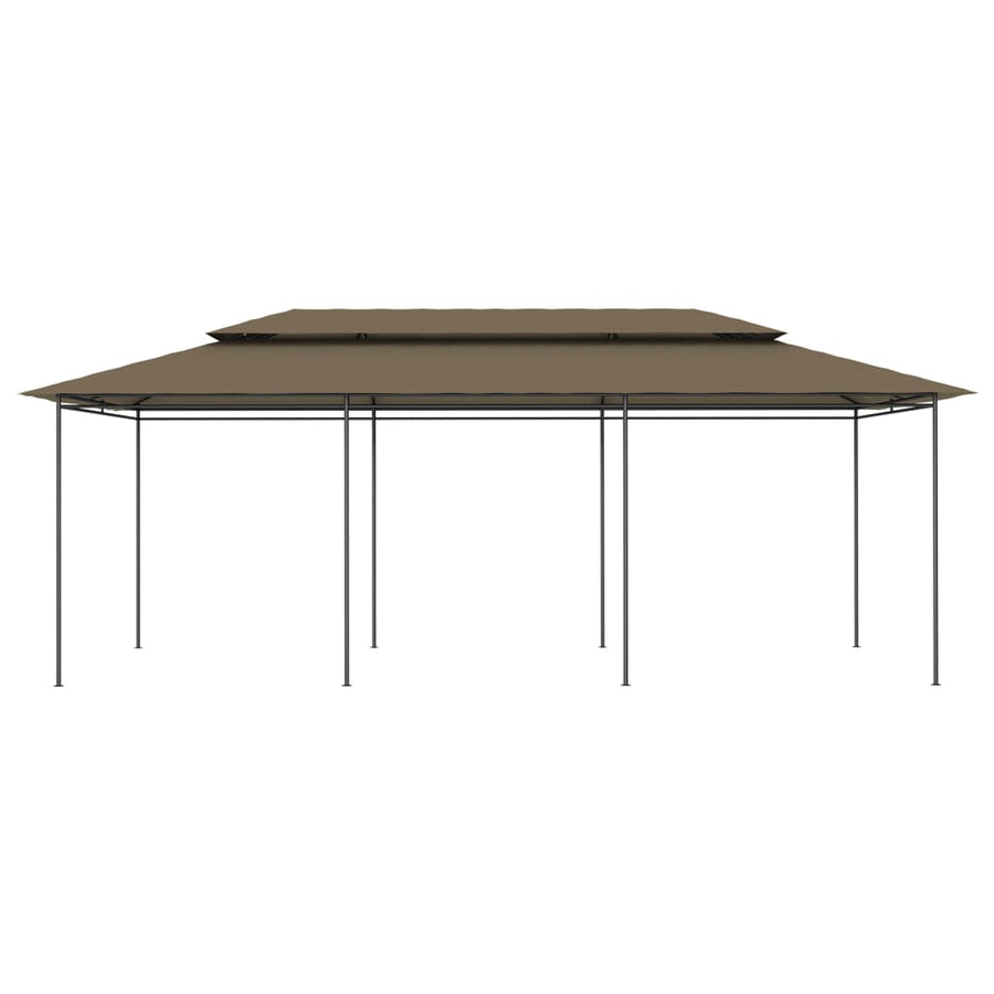 Gazebo 600x298x270 cm Taupe 180 g/m?