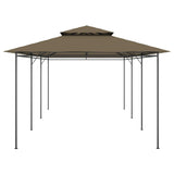 Gazebo 600x298x270 cm Taupe 180 g/m? - Side View