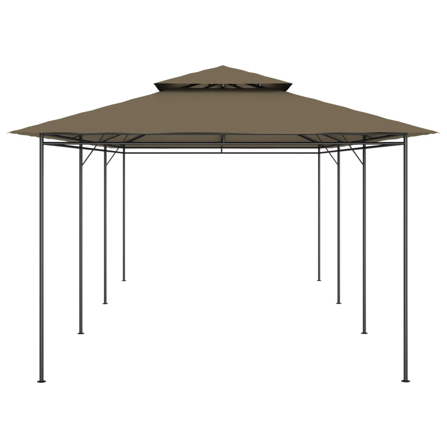 Gazebo 600x298x270 cm Taupe 180 g/m?