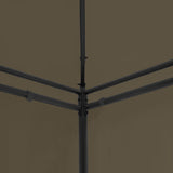 Gazebo 600x298x270 cm Taupe 180 g/m?