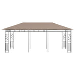 Gazebo with Mosquito Net 6x3x2,73 m Taupe 180 g/m²