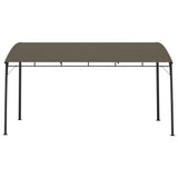 Garden Sunshade Awning 4x3x2.55 m Taupe - Front View