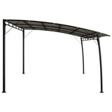 Garden Sunshade Awning 4x3x2.55 m Taupe - Top-Down View
