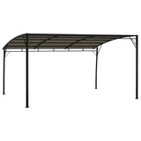 Garden Sunshade Awning 4x3x2.55 m Taupe - Side View