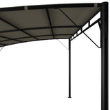Garden Sunshade Awning 4x3x2.55 m Taupe - 45-Degree Angle