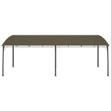Garden Sunshade Awning 6x3x2.55 m Taupe - Front View