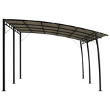Garden Sunshade Awning 6x3x2.55 m Taupe - Side View