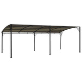 Garden Sunshade Awning 6x3x2.55 m Taupe - Top-Down View