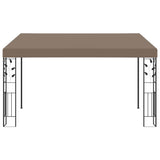 Wall-mounted Gazebo 4x3x2.5 m Taupe - Front View
