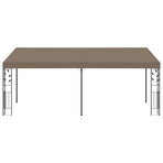 Wall-mounted Gazebo 6x3x2.5 m Taupe