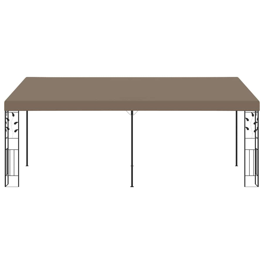Wall-mounted Gazebo 6x3x2.5 m Taupe