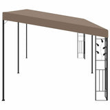 Wall-mounted Gazebo 6x3x2.5 m Taupe - Side View