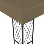 Gazebo 3x3 m Taupe Fabric