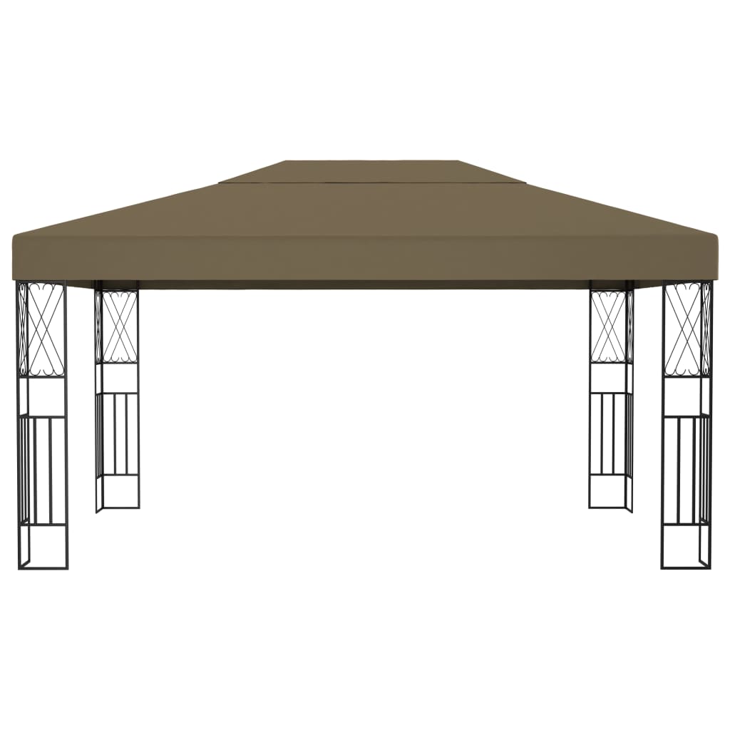 Gazebo 3x4 m Taupe Fabric
