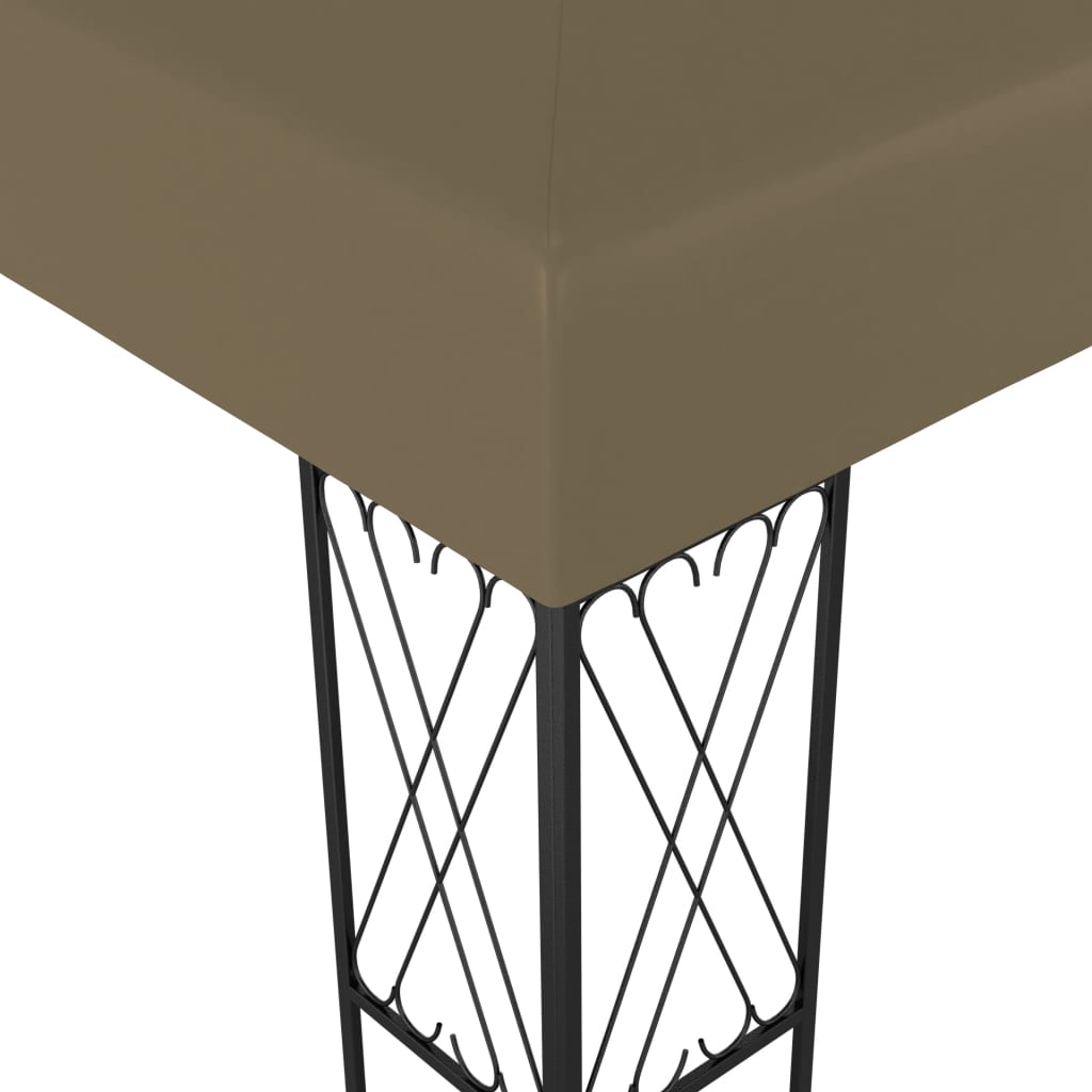 Gazebo 3x4 m Taupe Fabric