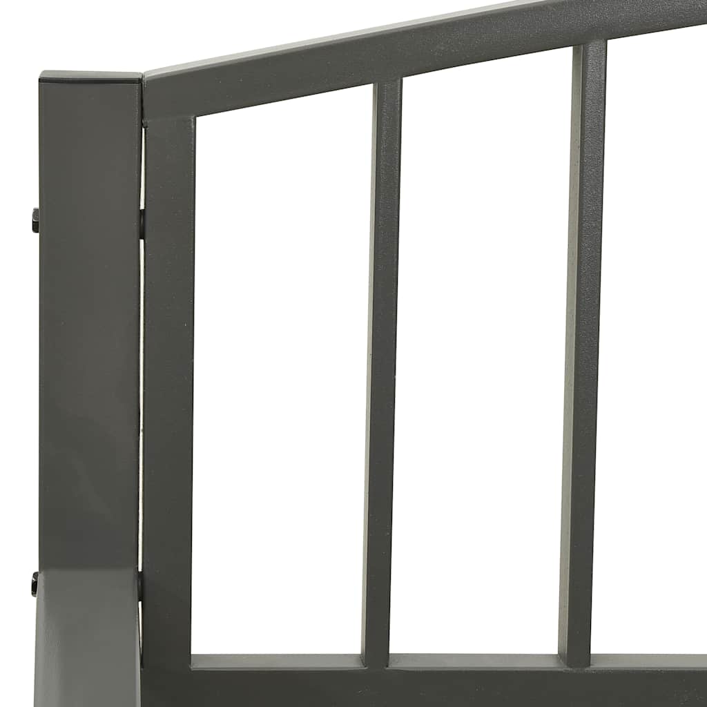 Garden Bench 125 cm Steel Grey