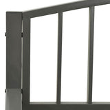 Garden Bench 125 cm Steel Grey - 45-Degree Angle