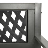 Garden Bench 125 cm Steel Grey