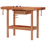 Carpentry Workbench With Drawer And 2 Vices Hardwood
