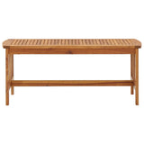 Coffee Table 102x50x43 cm Solid Acacia Wood - Front View