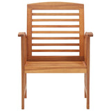 Garden Chairs 2 pcs Solid Acacia Wood - 45-Degree Angle