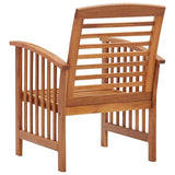 Garden Chairs 2 pcs Solid Acacia Wood - Close-Up Angle
