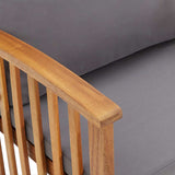 Garden Chairs with Cushions 2 pcs Solid Acacia Wood - Extra Image