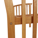 Garden Bench 119 cm Solid Acacia Wood - Rear View