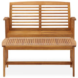 2 Piece Garden Lounge Set Solid Acacia Wood - Side View