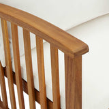 2 Piece Garden Lounge Set with Cushions Solid Acacia Wood - Close-Up Angle