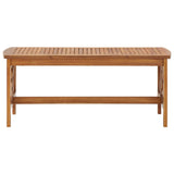 Coffee Table 102x50x43 cm Solid Acacia Wood - Front View