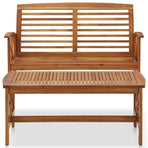 2 Piece Garden Lounge Set Solid Acacia Wood