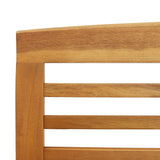 2 Piece Garden Lounge Set Solid Acacia Wood - Rear View