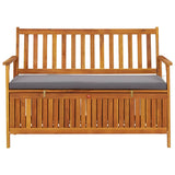 Garden Storage Bench 120 cm Solid Acacia Wood