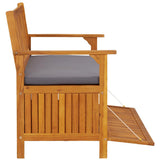 Garden Storage Bench 120 cm Solid Acacia Wood - Extra Image