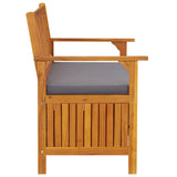 Garden Storage Bench 120 cm Solid Acacia Wood