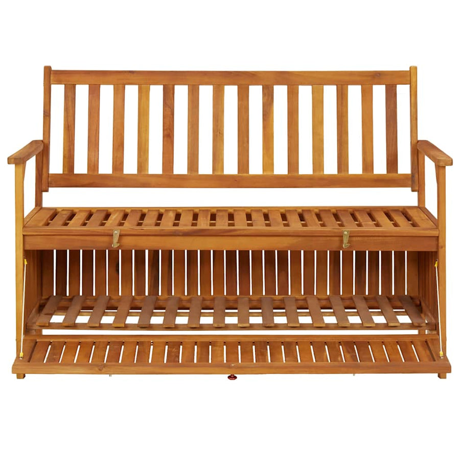 Garden Storage Bench 120 cm Solid Acacia Wood